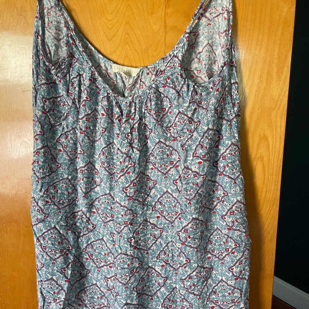 Lovestitch Blue and Red Patterned Dress